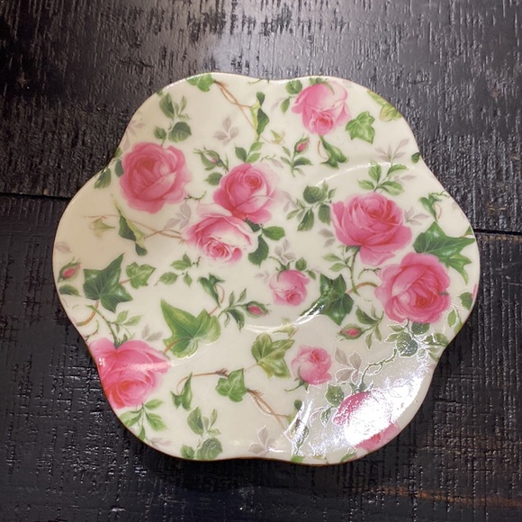 Vintage Chintz Floral Teacup, Saucer & Stand Set! - Picture 5 of 8